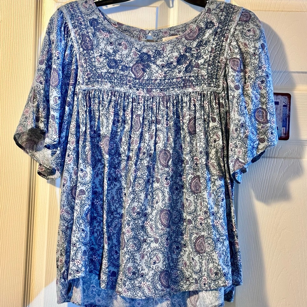 LUCKY Brand Floral Paisley Women's Top